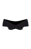 Zeynep Arcay Knitted Crop Top In Black
