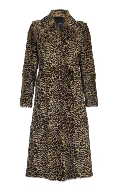 Zeynep Arcay Zeynep Arçay Leopard-print Shearling Coat In Brown