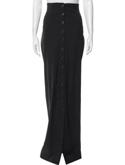 Pre-owned Zeynep Arcay Long Skirt In Black