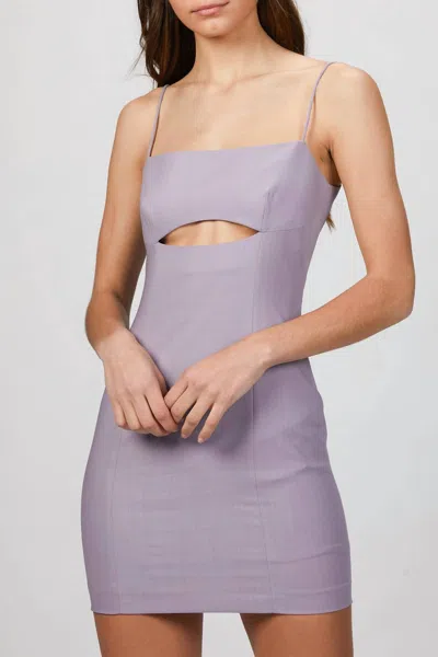 Zeynep Arcay Lp Cutout Bodycon Dress In Lilac In Purple