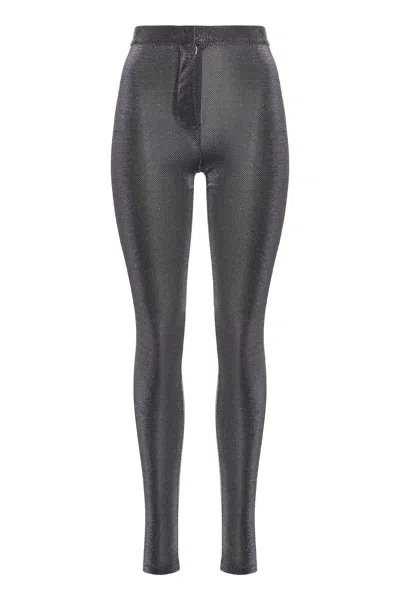 Zeynep Arcay Zeynep Arçay Luminous-finish Super-skinny Trousers In Gray