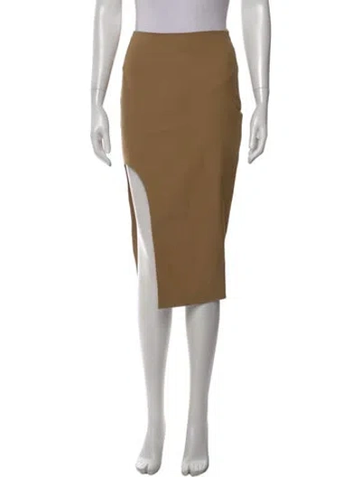 Pre-owned Zeynep Arcay Midi Length Skirt In Neutral