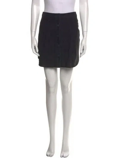 Pre-owned Zeynep Arcay Mini Skirt In Black