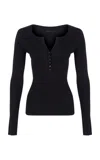 Zeynep Arcay Silk Cashmere Top In Black