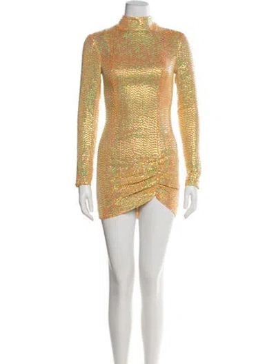 Pre-owned Zeynep Arcay Silk Mini Dress W/ Tags In Multi