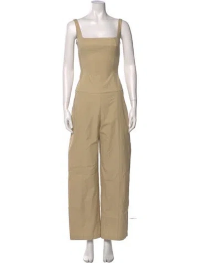 Pre-owned Zeynep Arcay Square Neckline Jumpsuit In Neutral