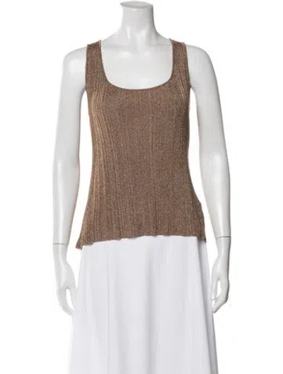 Pre-owned Zeynep Arcay Square Neckline Sleeveless Top
