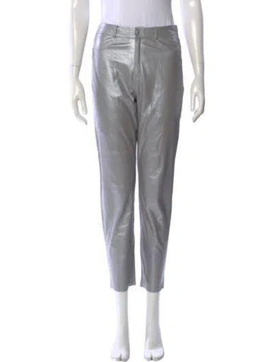 Pre-owned Zeynep Arcay Straight Leg Pants W/ Tags In Gray