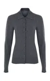 Zeynep Arcay Vintage Cashmere Cardigan In Gray