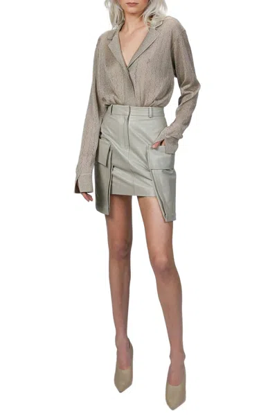 Zeynep Arcay Vintage Knit Shirt In Fresh Breeze In Pattern