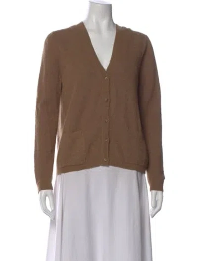 Pre-owned Zeynep Arcay V-neck Sweater In Brown