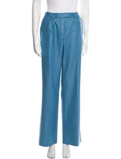 Pre-owned Zeynep Arcay Wide Leg Pants In Blue