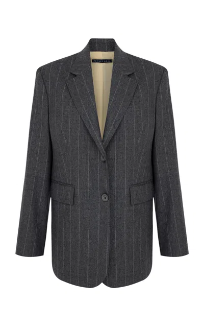 Zeynep Arcay Wool Blazer In Grey