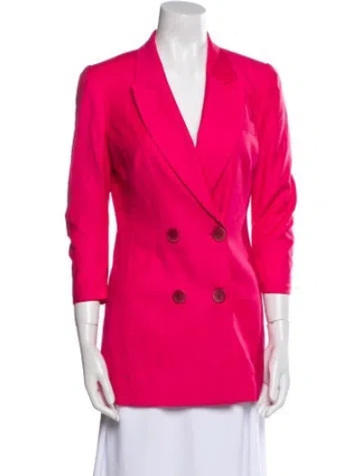 Pre-owned Zeynep Arcay Wool Blazer In Pink
