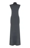 Zeynep Arcay Wool-cashmere Maxi Dress In Gray