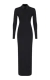 Zeynep Arcay Wool Maxi Dress In Black