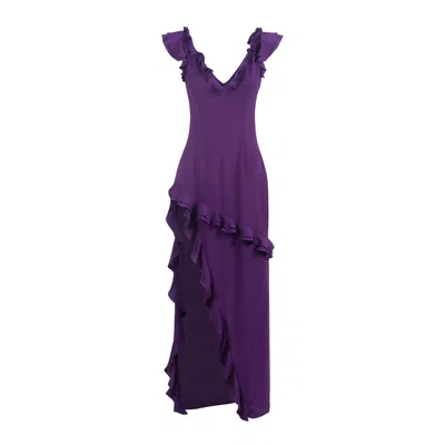 Zhadère Women's Pink / Purple Serenata In Arabian Purple Maxi Dress In Pink/purple