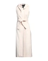 Zhöe Milano Woman Coat Cream Size 10 Polyester, Acrylic, Wool In White