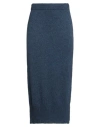 Zhelda Woman Midi Skirt Navy Size 2 Virgin Wool, Polyamide