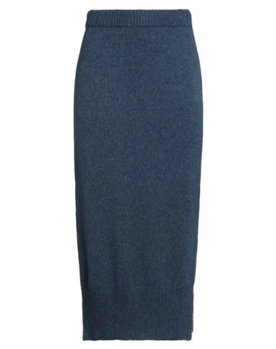 Zhelda Woman Midi Skirt Navy Size 2 Virgin Wool, Polyamide
