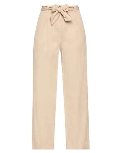 Zhelda Woman Pants Beige Size 0 Cotton, Elastane