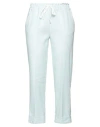 Zhelda Woman Pants Sky Blue Size 1 Cotton, Linen, Polyester, Elastane In Blue