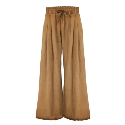 Zhenabia Brown / Neutrals Aros Pants - Boho Men Palazzo Pants