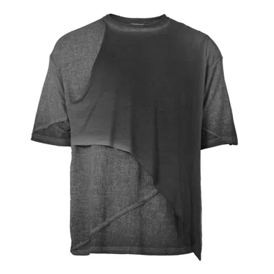 Zhenabia Grey / Black / Neutrals Gayb T-shirt Charcoal - Boho Men In Gray