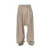 Zhenabia Neutrals / White Loose Boho Men Harem Pants - Beige