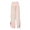 Zhenabia Pink / Purple Duo Salvar Powder Pink - Women Boho Harem Pants In Pink/purple