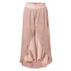 Zhenabia Pink / Purple / Neutrals Gaia Salvar Powder Pink - Boho Women Harem Skirt Pants In Pink/purple
