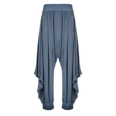 Zhenabia Tri Salvar Dusty Blue - Boho Men Harem Pants