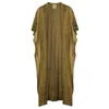 Zhenabia Women's Brown / Neutrals Sahmeran Kimono Desert Sand - Boho Unisex Kimono In Brown