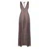 Zhenabia Women's Neutrals / Pink / Purple Zhe Dress Ancient Rose - Boho Maxi Dress In Pink/purple
