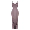 Zhenabia Women's Pink / Purple / Neutrals Armor Dress Ancient Rose - Boho Sexy Dress In Pink/purple