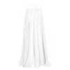 Zhenabia Women's Zhe Skirt Boho High Slit Maxi Skirt - White