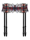 Zhilyova Laia Floral Embroidered Garter Belt In Multi