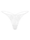 Zhilyova Tara Floral-lace Thong In White