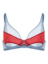 Zhilyova The Asteria Mesh-panelled Bra In Multi