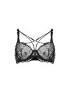 Zhilyova Women's Aura Grey Strappy Bra In Black