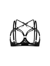 Zhilyova Women's Aurora Black Open Cup Bra In Black