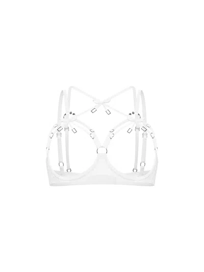 Zhilyova Women's Aurora White Open Cup Bra