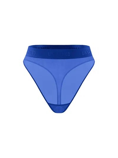 Zhilyova Women's Blue Hanna Midnight High-waisted Thong