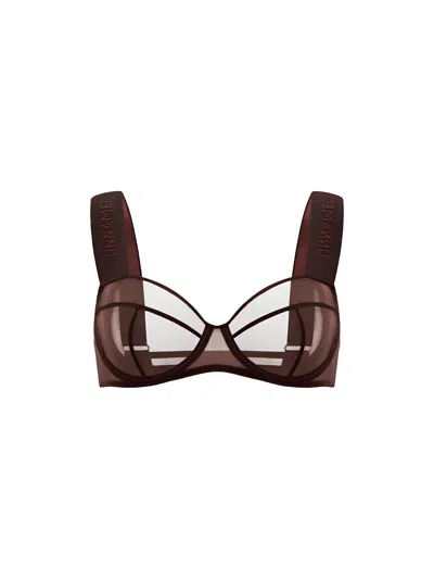 Zhilyova Women's Brown Unnamed Gravity Bra In Animal Print