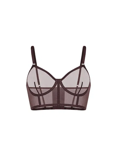 Zhilyova Women's Brown Unnamed Gravity Corset Bra
