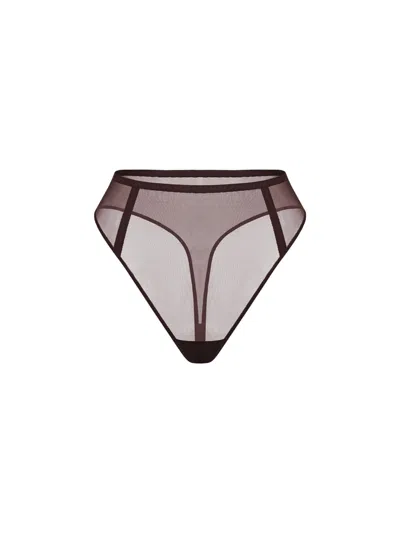 Zhilyova Women's Brown Unnamed Gravity High-waisted Thong