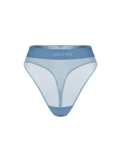 Zhilyova Women's Hanna Ash Blue High-waisted Thong