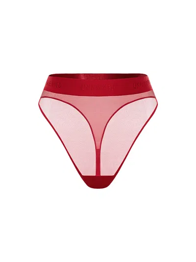 Zhilyova Women's Hanna Red High-waisted Thong