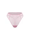 Zhilyova Women's Unnamed Pink High-waisted Thong In Pink