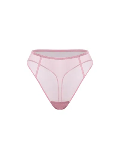 Zhilyova Women's Unnamed Pink High-waisted Thong
